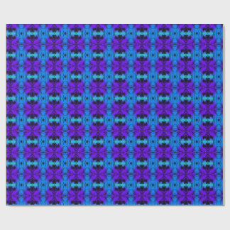 Purple and blue Kaleidoscope Fractal Pattern Presentpapper