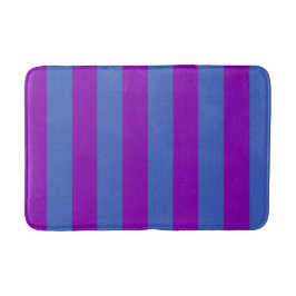 Purple and Blue Stripes Badrumsmatta