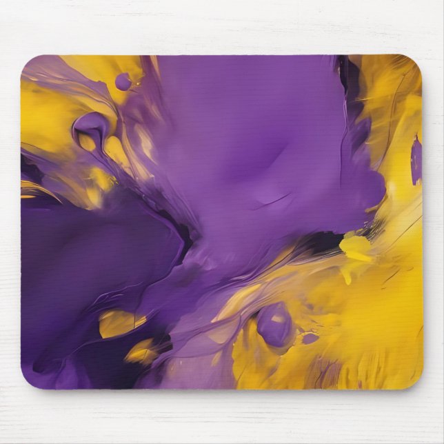 Purple and Gold Abstract Musmatta (Framsidan)