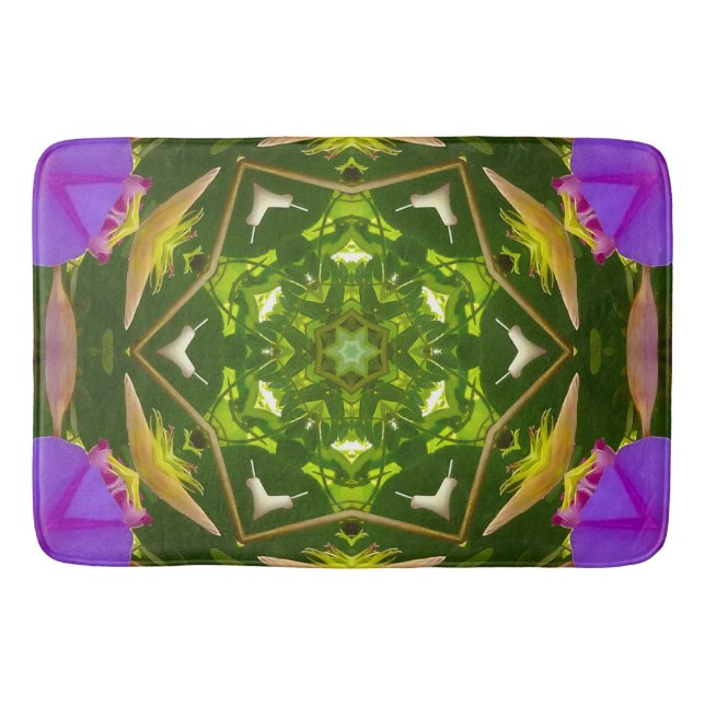 PURPLE AND GREEN ABSTRACT DRAWING. SAMER BRASIL. 4 BADRUMSMATTA (Framsidan)