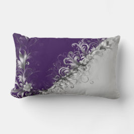 Purple and Grey Contemporary Decorative Lumbarkudde