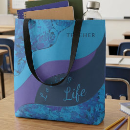 Purple And Teal Brushstroke Occupation Tygkasse