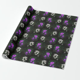 Purple and White Flower Garden Presentpapper
