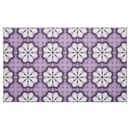 Purple and white geometric floral pattern  tyg