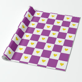 Purple And Yellow Heart  Presentpapper