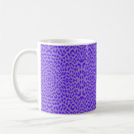 PURPLE ANIMAL PRINT KAFFEMUGG