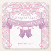 Purple Art Nouveau Princess Birthday