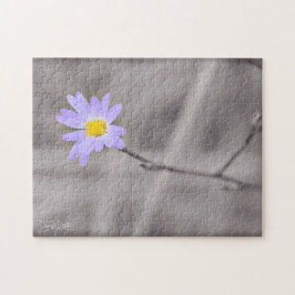 Purple Aster in Selective Color Pussel