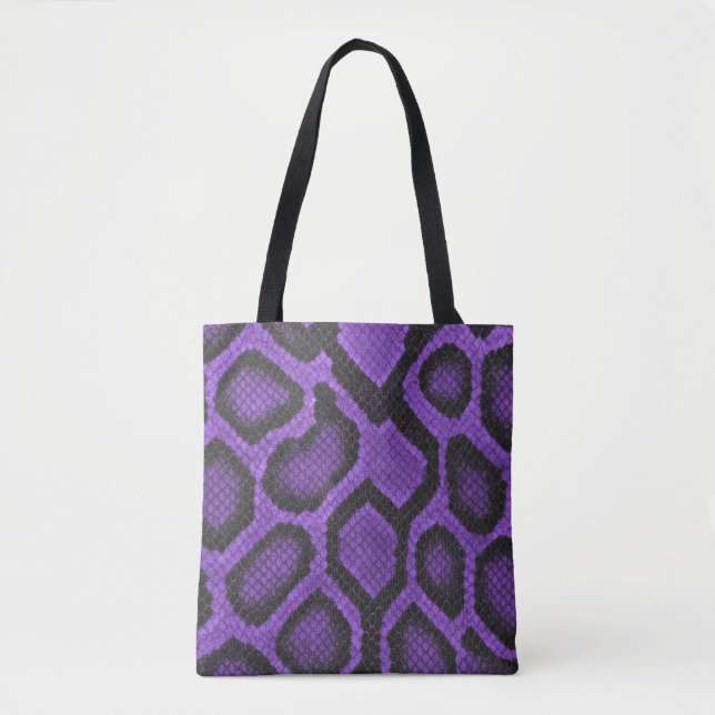 Purple Ball Python Tote Bag Style 2 Tygkasse (Framsida)