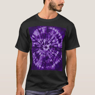 Purple Batik Tie Dye Bohemian pattern  T Shirt
