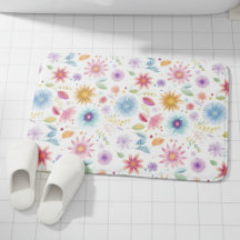 Purple Blue Pink Boho Wildflower