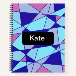 Purple blue pink triangle abstract