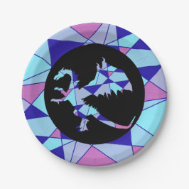 Purple blue pink triangle abstract