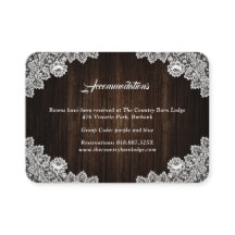 Purple Blue Wedding Hotel Accommodation Card