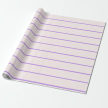 Purple Blush Stripe Wrapping Paper