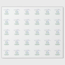 Purple boho love in Bloom bridal shower name retro