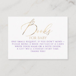 Purple Books For Baby Request Tilläggskort