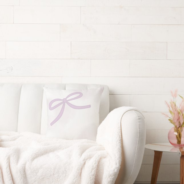 Purple Bow Watercolor Kudde (Soffa)