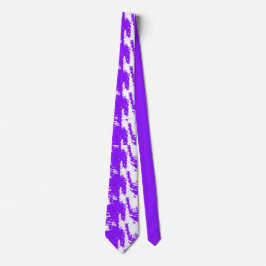 Purple Brushstroke Neck Tie for Artistic Impact Slips