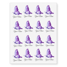Purple Butterfly Custom Name Stylish