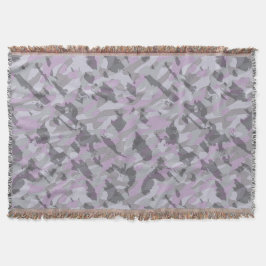 Purple Camo abstract Filt