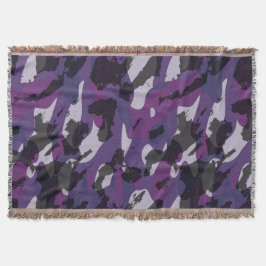 Purple Camo Abstract Filt