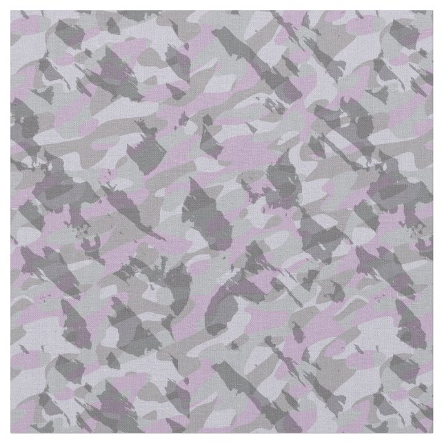 Purple Camo abstract Tyg (Närbild)