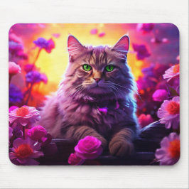 Purple Cat Mouse Pad – Perfect Gift for Cat Lovers Musmatta