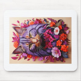 Purple Cat Mouse Pad – Perfect Gift for Cat Lovers Musmatta