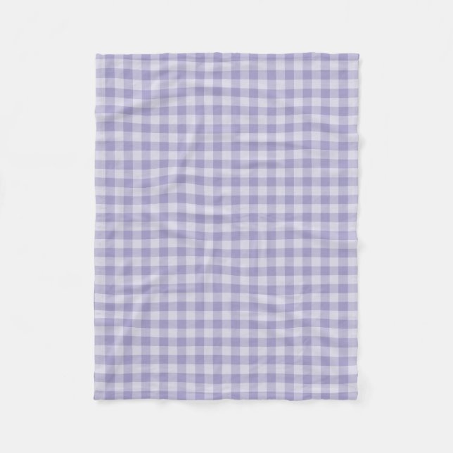 Purple Checkerboard Pattern Fleecefilt (Framsidan)