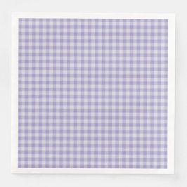 Purple Checkerboard Pattern Pappersservett
