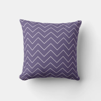 Purple Chevron Baby Girl Nursery Throw Pillow Kudde