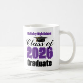 Purple Class of 2026 Graduation Keepsake Kaffemugg