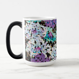 Purple Crystal Floral Blooms Magisk Mugg