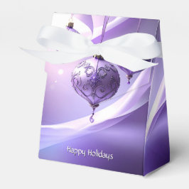 Purple Decorative Christmas Ball Holiday Gift Box Presentaskar
