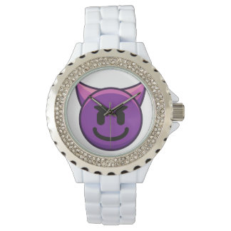 Purple Devil Emoji Armbandsur
