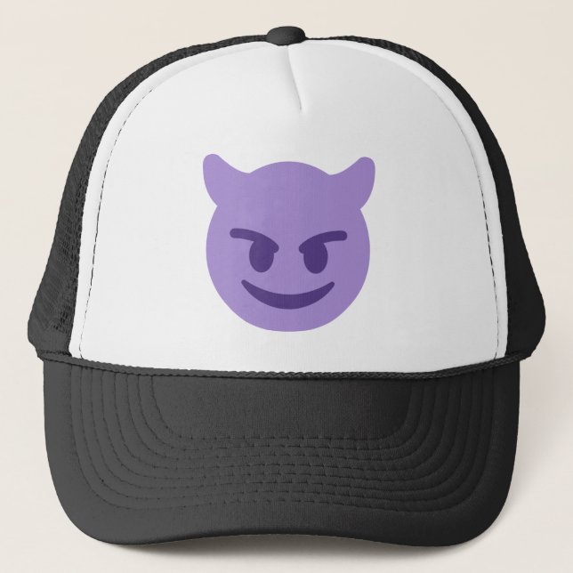 Purple Devil Emoji Keps (Framsida)