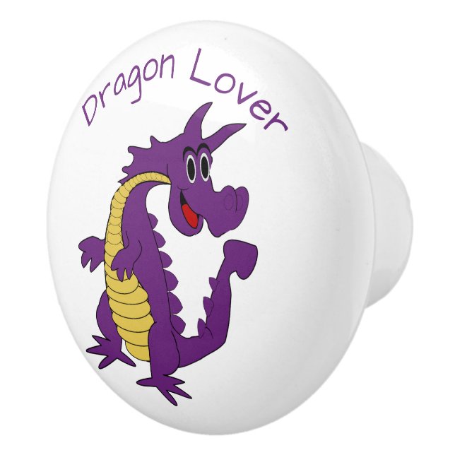 Purple Dragon Design Personalised Knopp (Höger)