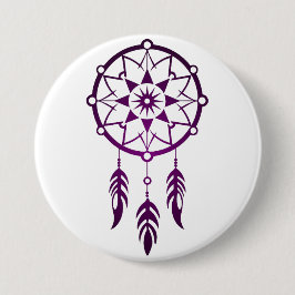 Purple Dreamcatcher Button Knapp