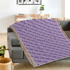 Purple Egyptain Pattern Throw Blanket Filt
