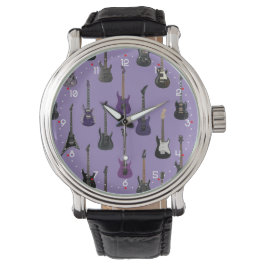 💜 Purple electric guitars Watch Armbandsur