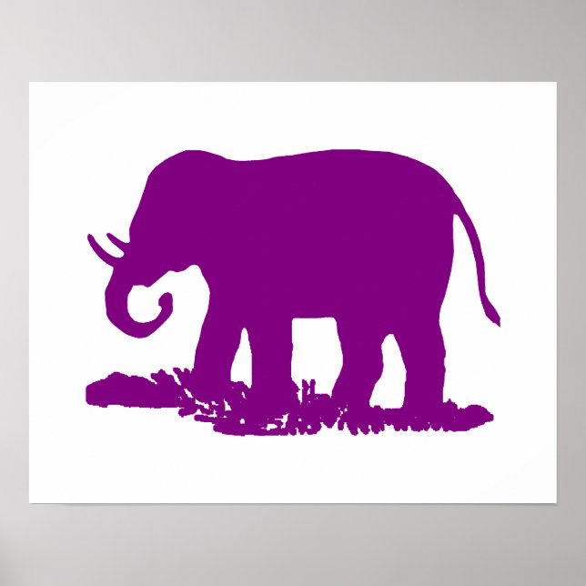 Purple Elephant Poster (Framsidan)