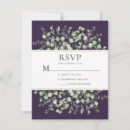 Purple Eucalyptus Wedding OSA Kort