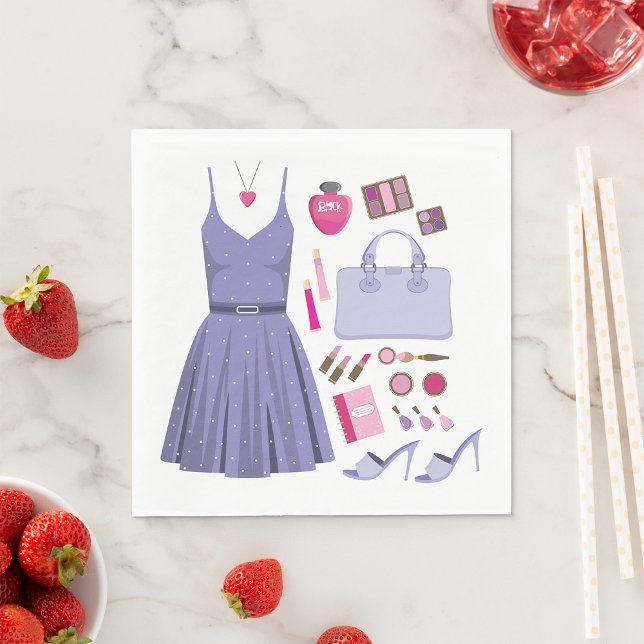 Purple Fashion Set Pappersservett (Skapare uppladdad)