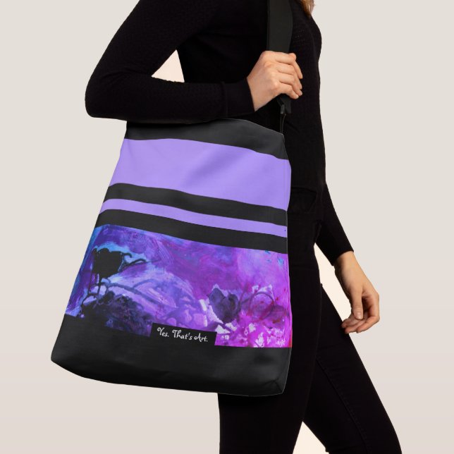 Purple&Field:  Axelväska (Närbild)