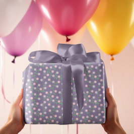 Purple Floral Birthday Presentpapper