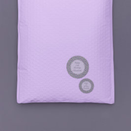 Purple Floral Birthday Runt Klistermärke