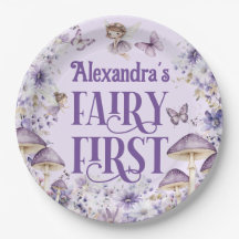 Purple Floral Fairy First Round