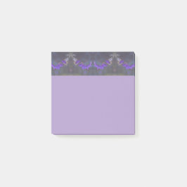 Purple Floral Garden Post-it Block