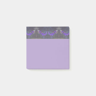 Purple Floral Garden Post-it Block
